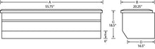 Load image into Gallery viewer, Lund 97-10 Dodge Dakota Std. Cab (8ft. Bed Chest) Challenger Tool Box - Brite - Side View