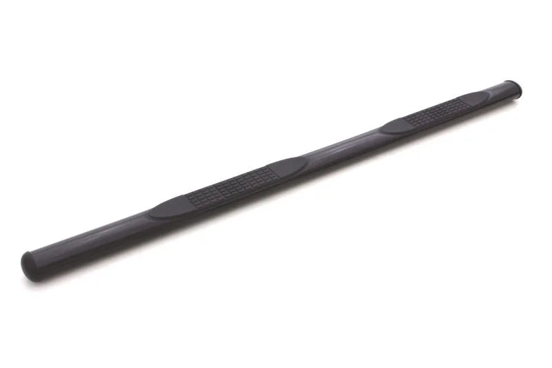 Lund 99-13 Chevy Silverado 1500 Ext. Cab 4in. Oval Straight Steel Nerf Bars - Black - Main Product View