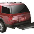 Load image into Gallery viewer, Lund Universal 20in X 60in Basic Cargo Carrier For 2in Hitches - Black - Back View