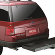 Load image into Gallery viewer, Lund Universal 20in X 60in Basic Cargo Carrier For 2in Hitches - Black - Installation View