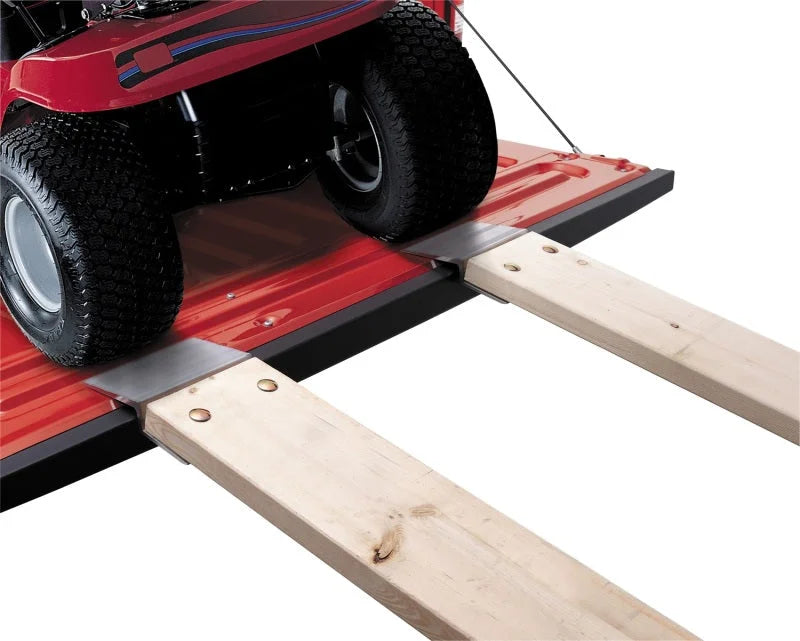 Lund Universal Ramp Kit For 2X8in To 2X10in Planks 9X7.5X2.25in - Silver - Back View