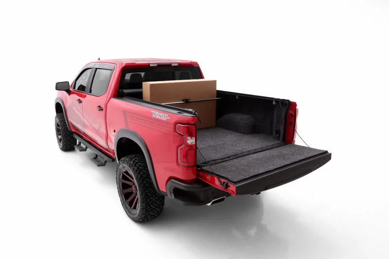Lund Universal Ratcheting Cargo Bar - Black - Installation View