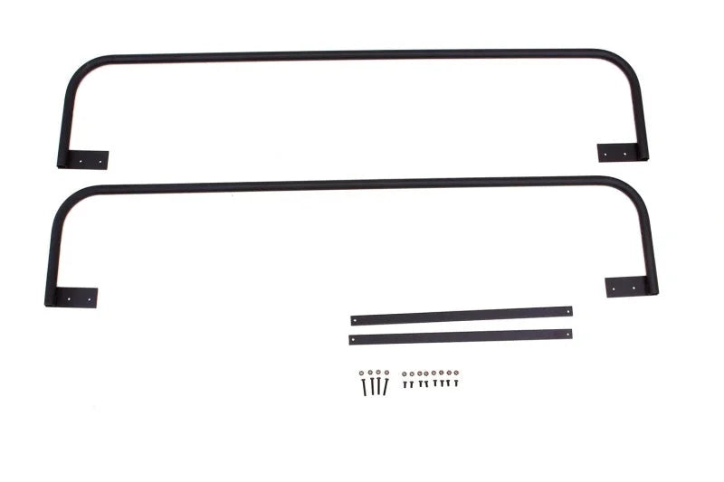 Lund Universal Sidebar Attachment 20x60 Nonfolding Steel Carrier - Black - Side View