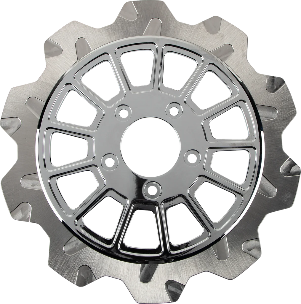 Lyndall Racing Brakes 13 Spoke Brake Rotor - Rear - 11.5" 2002-2035 - Side View