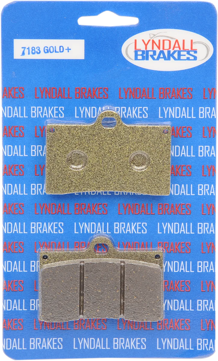 Lyndall Racing Brakes Brake Pads - Gold+ Brembo 7138-GPLUS - Side View