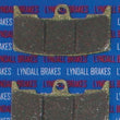 Load image into Gallery viewer, Lyndall Racing Brakes Gold-Plus Brake Pads - Buell 7228-GPLUS - Side View