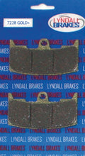 Load image into Gallery viewer, Lyndall Racing Brakes Gold-Plus Brake Pads - Buell 7228-GPLUS - Side View