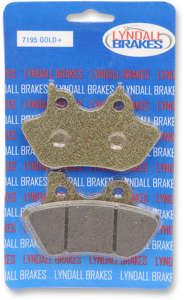 Lyndall Racing Brakes Gold-Plus Brake Pads - Harley-Davidson 7195-GPLUS - Side View