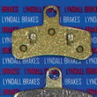 Load image into Gallery viewer, Lyndall Racing Brakes Gold-Plus Brake Pads - Harley-Davidson 7256-GPLUS - Side View