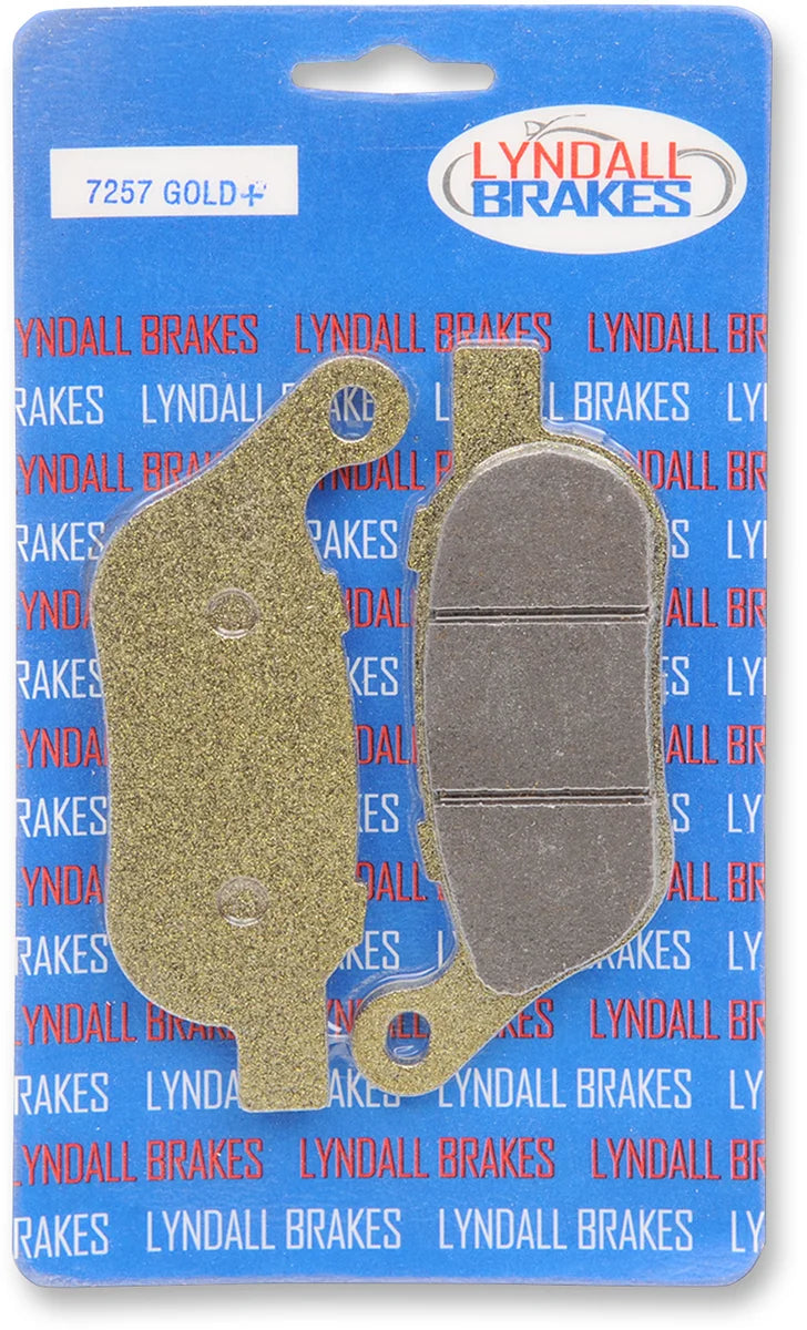 Lyndall Racing Brakes Gold-Plus Brake Pads - Harley-Davidson 7257-GPLUS - Side View