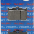 Load image into Gallery viewer, Lyndall Racing Brakes X-Treme Brake Pads - 4-Piston 7182X - Side View
