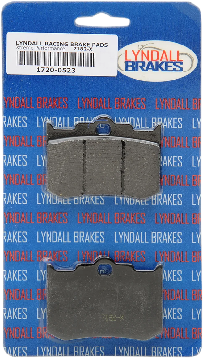 Lyndall Racing Brakes X-Treme Brake Pads - 4-Piston 7182X - Side View