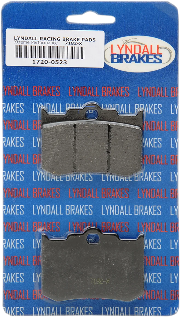 Lyndall Racing Brakes X-Treme Brake Pads - 4-Piston 7182X - Side View
