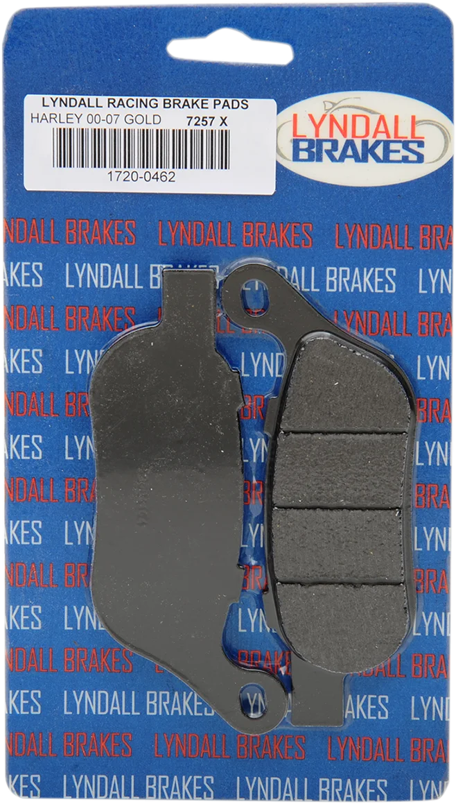 Lyndall Racing Brakes X-Treme Brake Pads - Harley-Davidson '08-'17 7257X - Back View