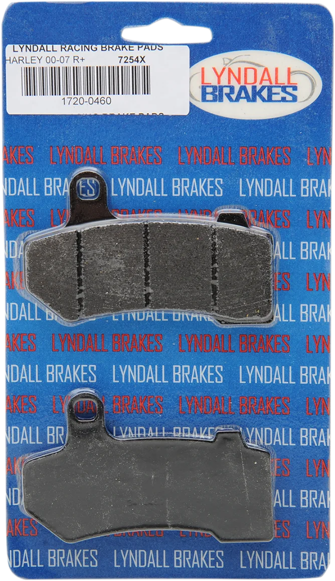 Lyndall Racing Brakes X-Treme Brake Pads - Harley-Davidson 7254X - Back View