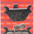 Load image into Gallery viewer, Lyndall Racing Brakes Z-Plus Brake Pads - Harley-Davidson 7058-Z+ - Side View