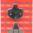 Load image into Gallery viewer, Lyndall Racing Brakes Z-Plus Brake Pads - Harley-Davidson 7059-Z+ - Side View
