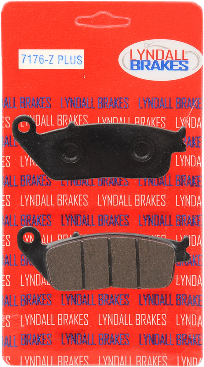 Lyndall Racing Brakes Z-Plus Brake Pads - Rear - Victory 08-17 7176-Z+ - Side View