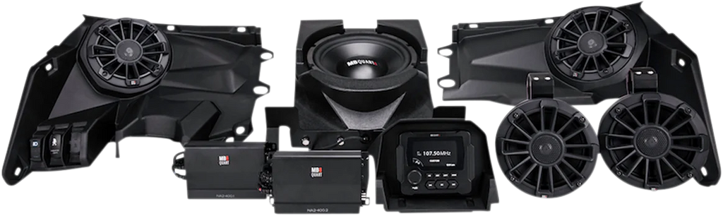 MB Quart 800W Audio System - 4 Speakers 2 Amplifiers - Can-Am MBQX-STG5-1 - Main Product View