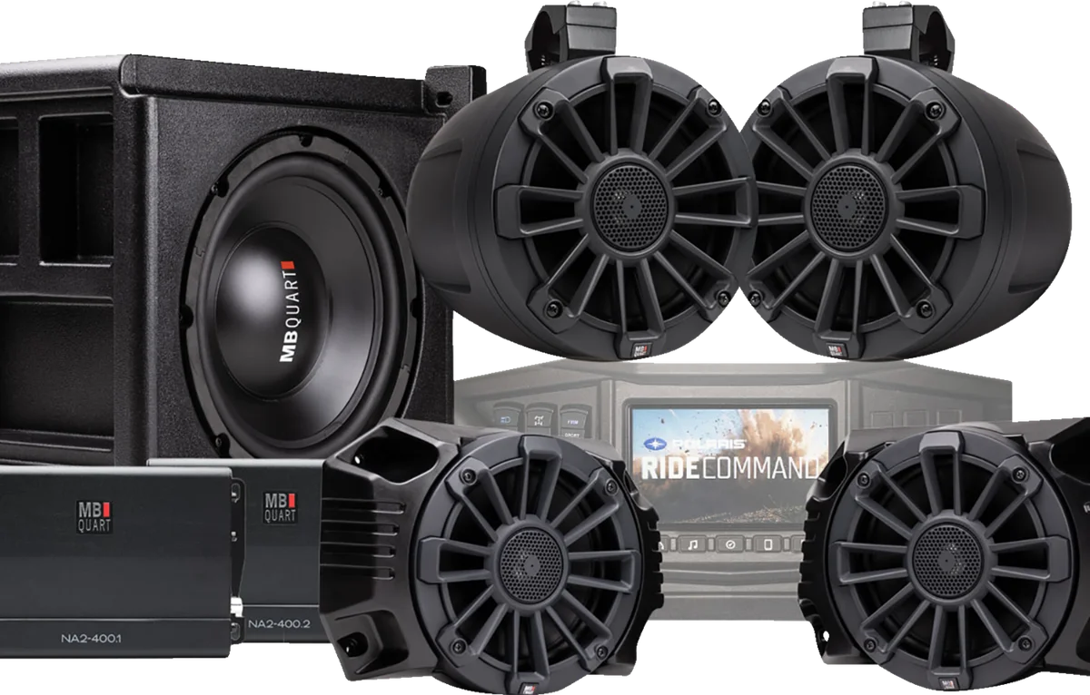 MB Quart Audio Kit - with Ride Command MBQRGSTG5RC1 fits Polaris ...