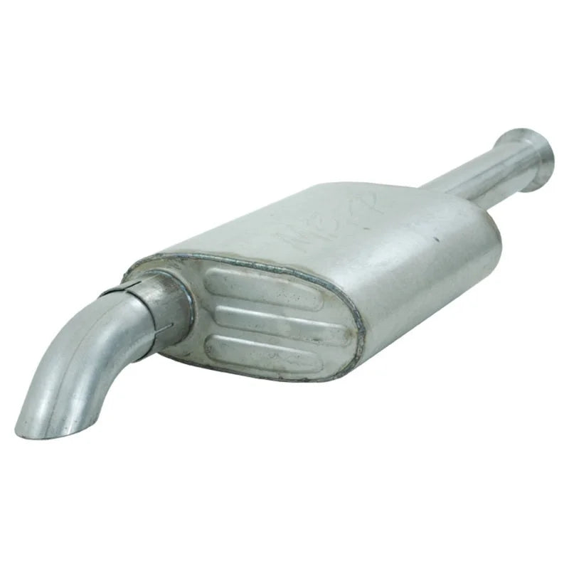 MBRP 00-06 Jeep Wrangler (TJ) Inline-4 2.5L Inline-6 4.0L Cat Back Single Off-Road Turn Down Alum Ex - Side View