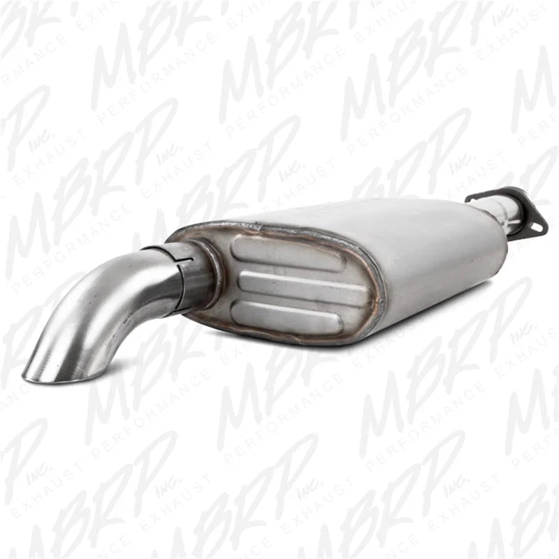 MBRP 00-06 Jeep Wrangler (TJ) Inline-4 2.5L Inline-6 4.0L Cat Back Single Off-Road Turn Down T409 Ex - Main Product View