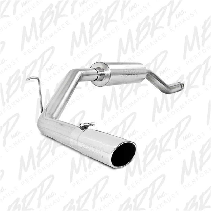 MBRP 00-06 Toyota Tundra All 4.7L Models Resonator Back Single Side Exit Aluminized Exhaust System - Main Product View
