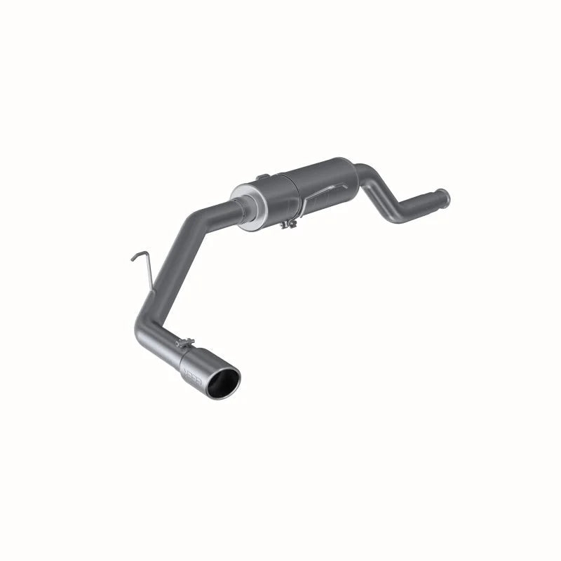 MBRP 00-06 Toyota Tundra All 4.7L Models Resonator Back Single Side Exit Aluminized Exhaust System - Side View