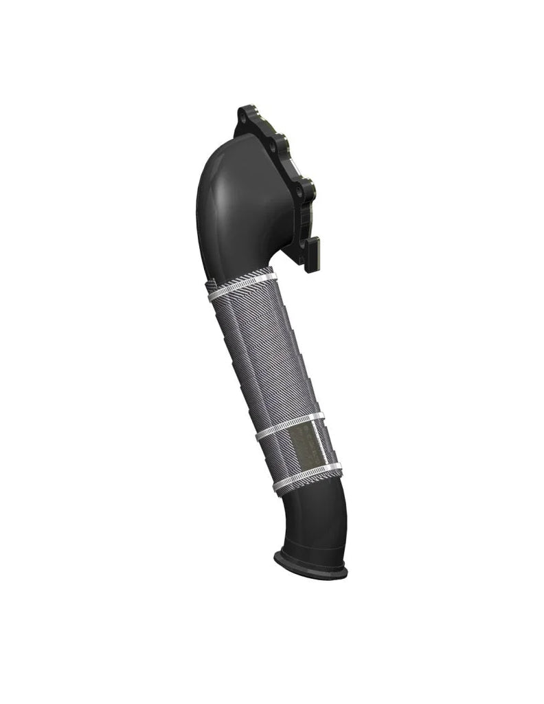 MBRP 01-04 Chev/GMC 6.6L Duramax 3in Black Turbo Down Pipe - Main Product View