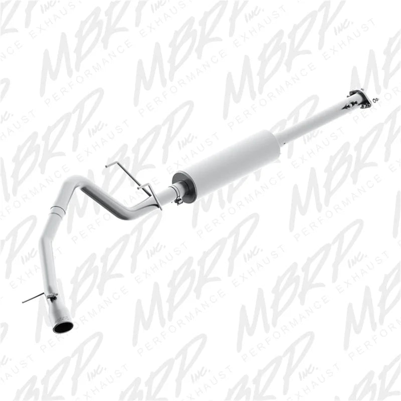 MBRP 01-05 Toyota Tacoma 2.7/3.4L (4x4 Only) 2.5in Cat Back Single Side Exit Alum Exhaust System - Side View