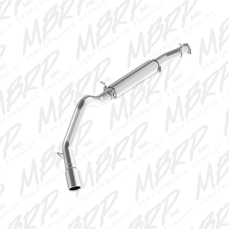 MBRP 04-07 Ford 6.0L E-250/350 Van 4in Cat Back Single Side Exit Alum Exhaust - Side View