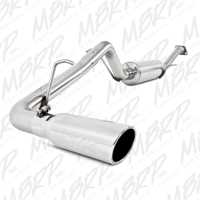 MBRP 04-10 Chevy/GMC Colorado/Canyon 2.8L/2.9L/3.5L/3.7L Cat Back Single Side - Side View