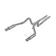 Load image into Gallery viewer, MBRP 05-09 Ford Mustang GT 4.6L Dual Split Rear Race Version AL/ 3in Cat Back Exhaust System - Side View