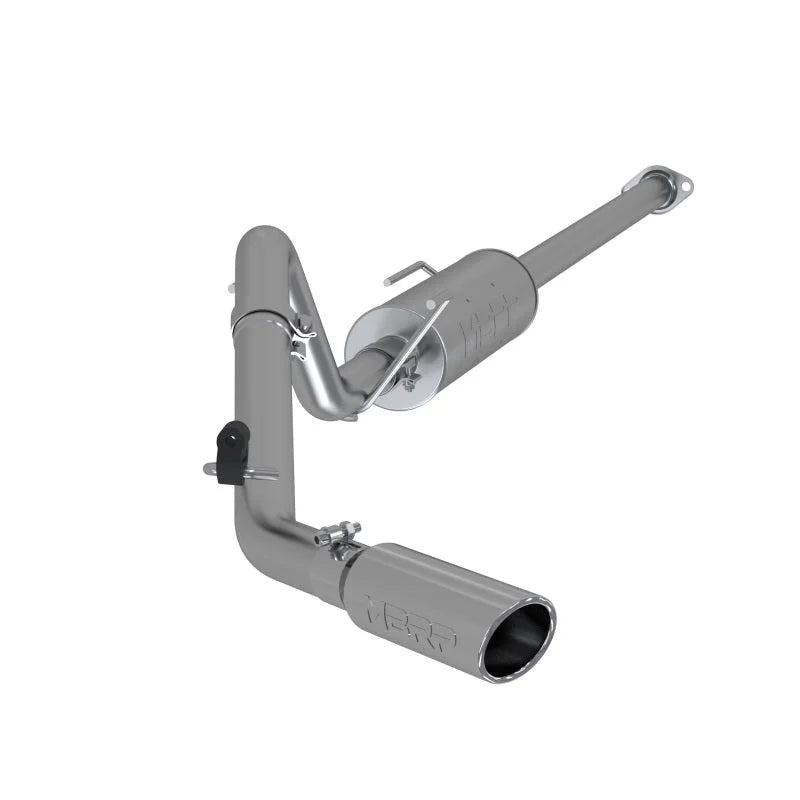 MBRP 05-13 Toyota Tacoma 4.0L EC/CC Cat Back Single Exit T409 Exhaust - Main Product View