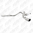 Load image into Gallery viewer, MBRP 05-13 Toyota Tacoma 4.0L EC/CC Dual Split Side T409 Cat Back Exhaust - Side View