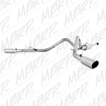 Load image into Gallery viewer, MBRP 05-13 Toyota Tacoma 4.0L EC/CC Dual Split Side T409 Cat Back Exhaust - Side View