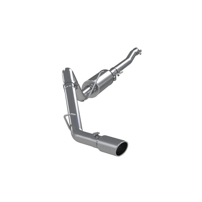 MBRP 06-08 Ram Hemi 1500 Mega Cab 5.7L / 03-13 Ram Hemi 2500/3500 5.7L Alum 3in Cat Back Single Side - Side View