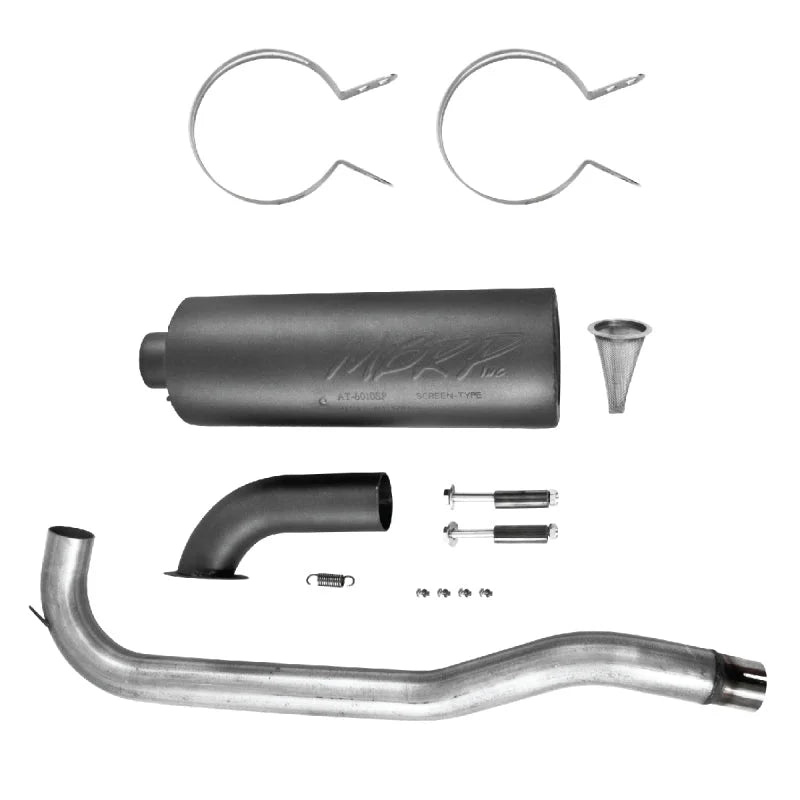 MBRP 06-14 Honda TRX 680FA/FGA Slip-On Exhaust System w/Performance Muffler - Side View
