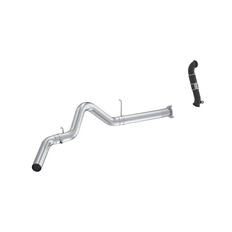 MBRP 07-10 Chevy Silverado / GMC Sierra 2500/3500HD 4in OD CatBack Single Side Exit w/ Downpipe - AL - Main Product View