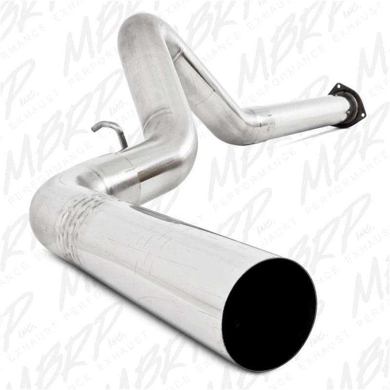 MBRP 07-10 Chevy/GMC 2500/3500 Duramax LMM 4in Filter Back Single Side T409 No Muffler - Side View