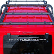 Load image into Gallery viewer, MBRP 07-10 Jeep Wrangler JK Front Roof Rack Extension (2 Door) Black Coated - Detail View