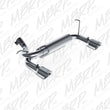 Load image into Gallery viewer, MBRP 07-14 Jeep Wrangler/Rubicon 3.6L/3.8L V6 Axle-Back Dual Rear Exit Aluminum Performance Exhuast - Side View