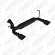 Load image into Gallery viewer, MBRP 07-14 Jeep Wrangler/Rubicon 3.6L/3.8L V6 Axle-Back Dual Rear Exit Black Performance Exhuast Sys - Side View