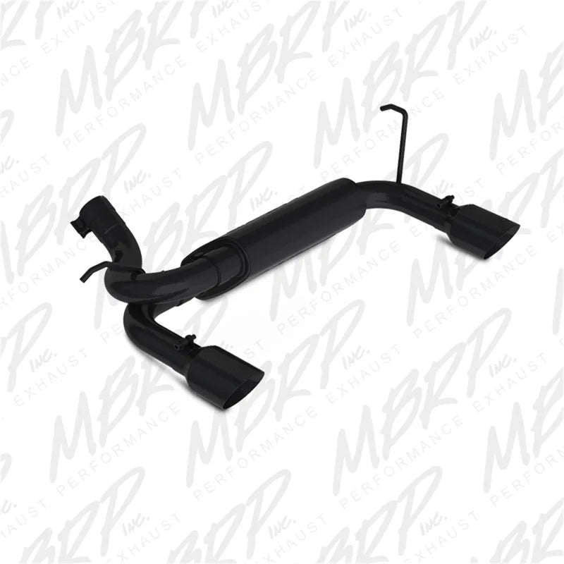 MBRP 07-14 Jeep Wrangler/Rubicon 3.6L/3.8L V6 Axle-Back Dual Rear Exit Black Performance Exhuast Sys - Side View