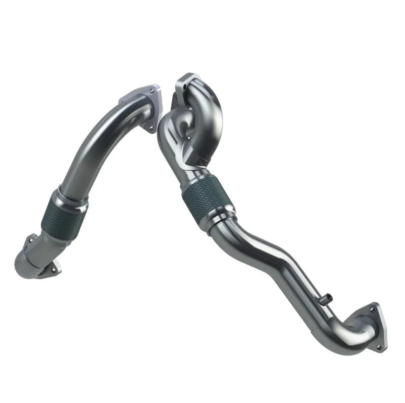 MBRP 08-10 Ford Powerstroke 6.4L Turbo Up-Pipe Kit - Side View