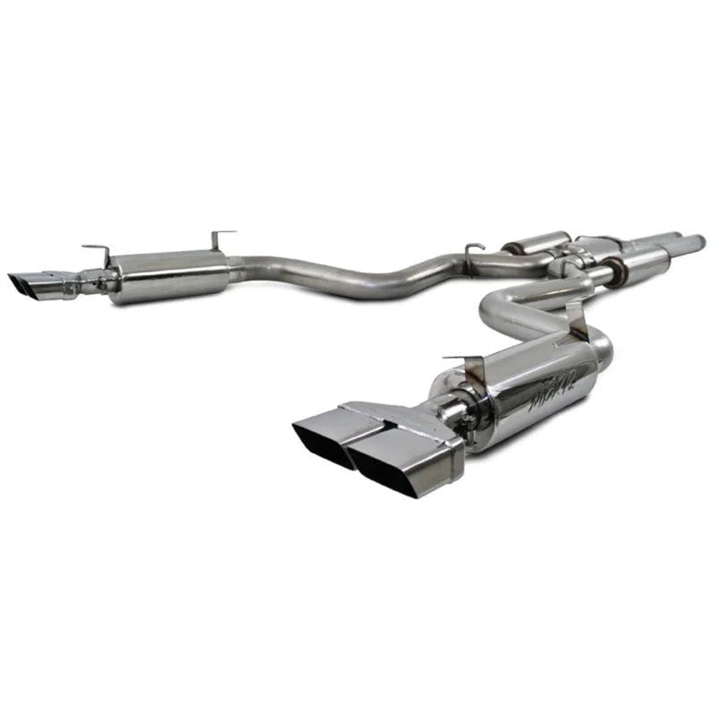 MBRP 08-11 Dodge Challenger SRT8 6.1L Hemi T304 Cat Back Dual Split Rear - Main Product View