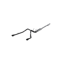 Load image into Gallery viewer, MBRP 09-14 Dodge Ram 1500 5.7L Cat-Back Dual Split Rear (Through Stock Bumper) AL - Black - Side View