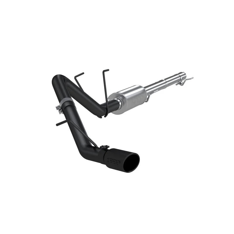 MBRP 09-14 Dodge Ram 1500 5.7L Cat-Back Single Side AL - Black - Main Product View