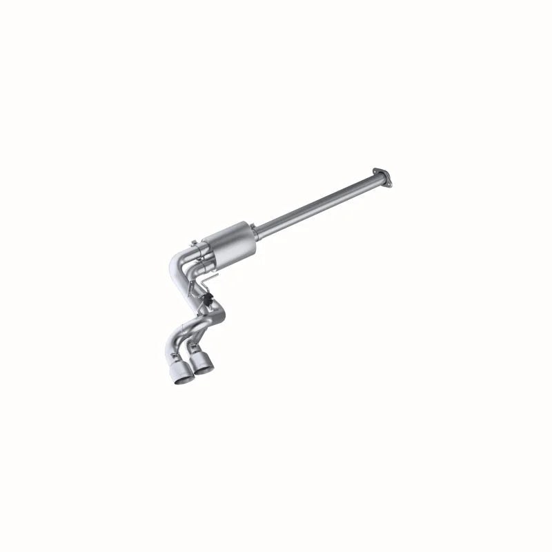 MBRP 09-14 Ford F150 Pre-Axle 4.5in OD Tips Dual Outlet T409 3in Cat Back Exhaust - Side View