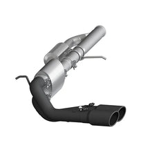 Load image into Gallery viewer, MBRP 09+ Chevrolet Silverado 1500 3in Cat Back Pre-Axle Dual Outlet w/ 4in Tip - Black - Side View